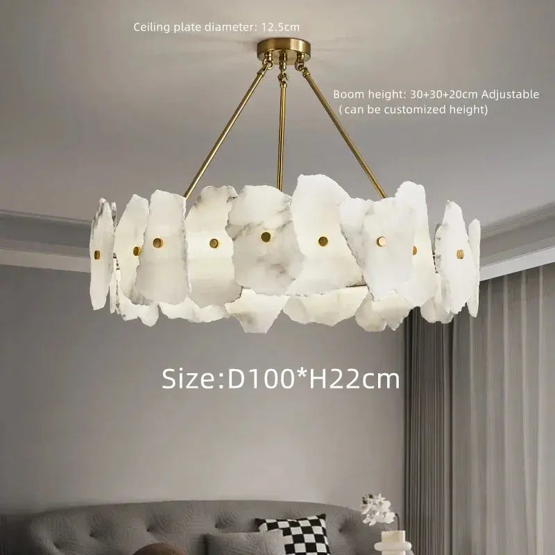 Round Ceiling Marble Chandelier ChandeliersLife®