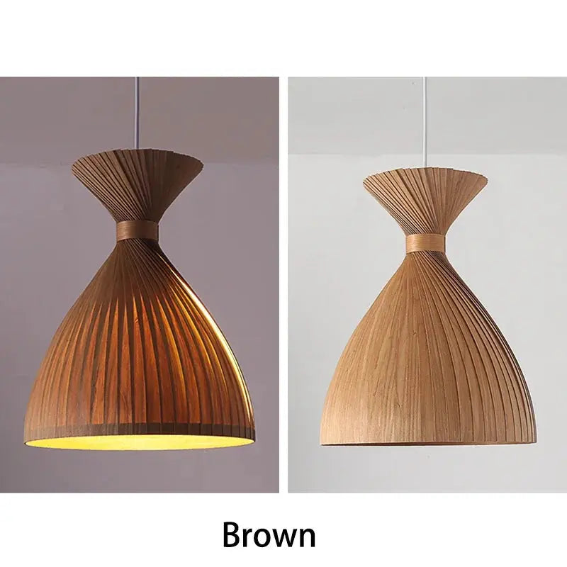 Japanese Wabi-sabi Wooden Pendant Light ChandeliersLife®
