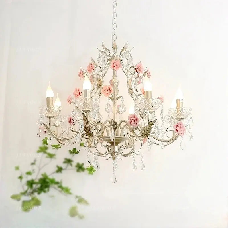 Crystal Flower French Chandelier ChandeliersLife®
