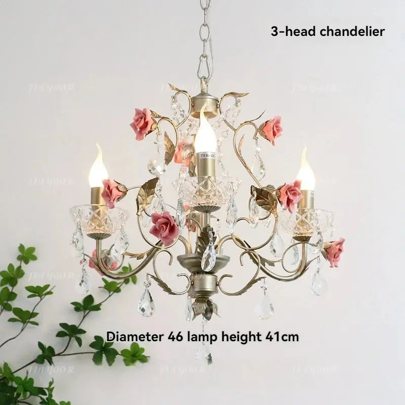 Crystal Flower French Chandelier ChandeliersLife®