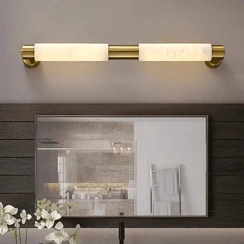 Modern Alabaster Bathroom Wall Lamp - ChandeliersLife®