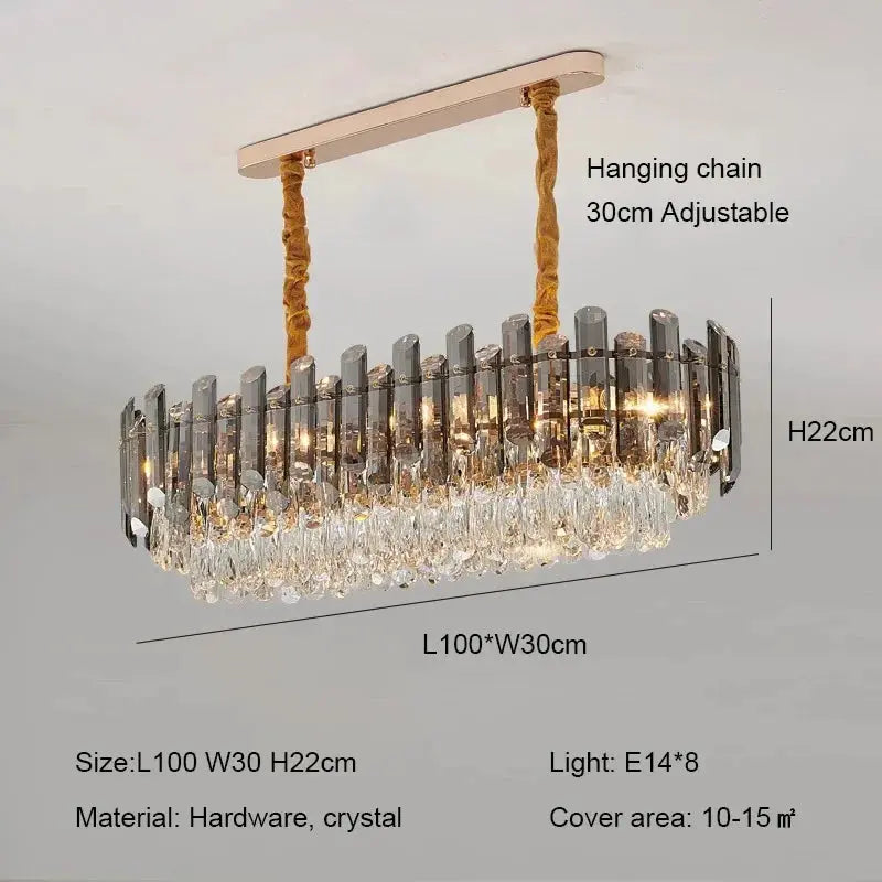 Modern Luxury Crystal E14 Chandeliers