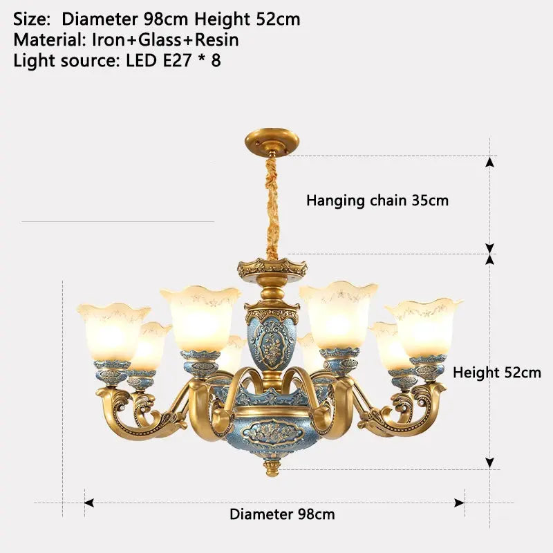 European Chandelier Mid Century Modern Lighting