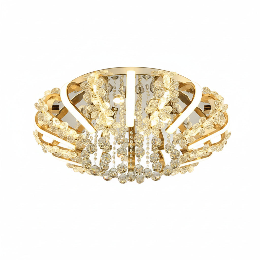 Modern Minimalist Crystal LED Ceiling Light - ChandeliersLife®