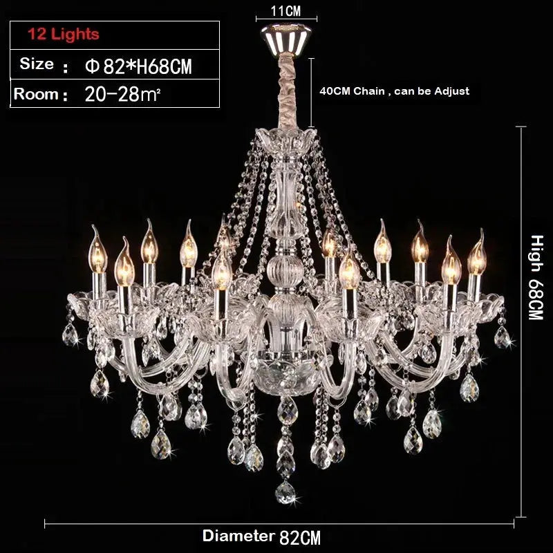 Hotel Lobby K9 Crystal Chandelier ChandeliersLife®