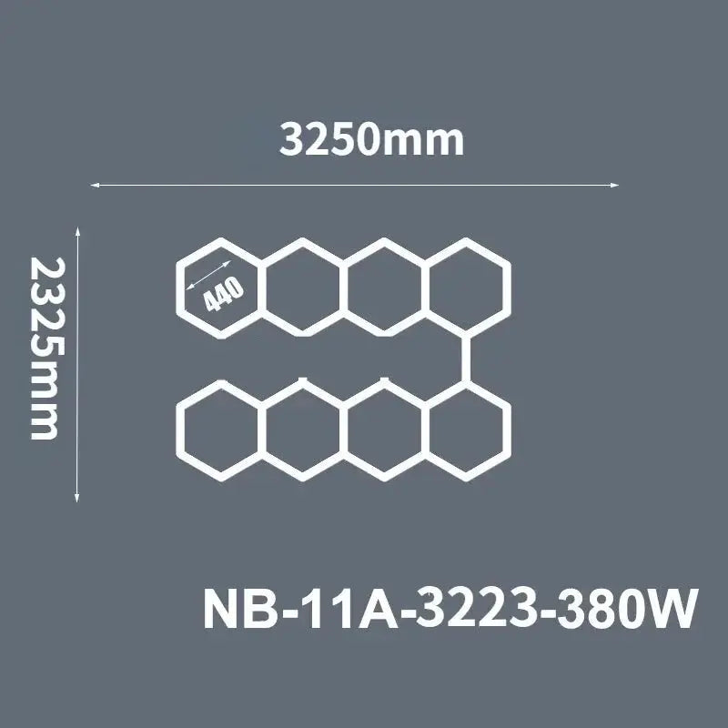 Hexagon Ceiling Light for Car Showroom Workshop ChandeliersLife®