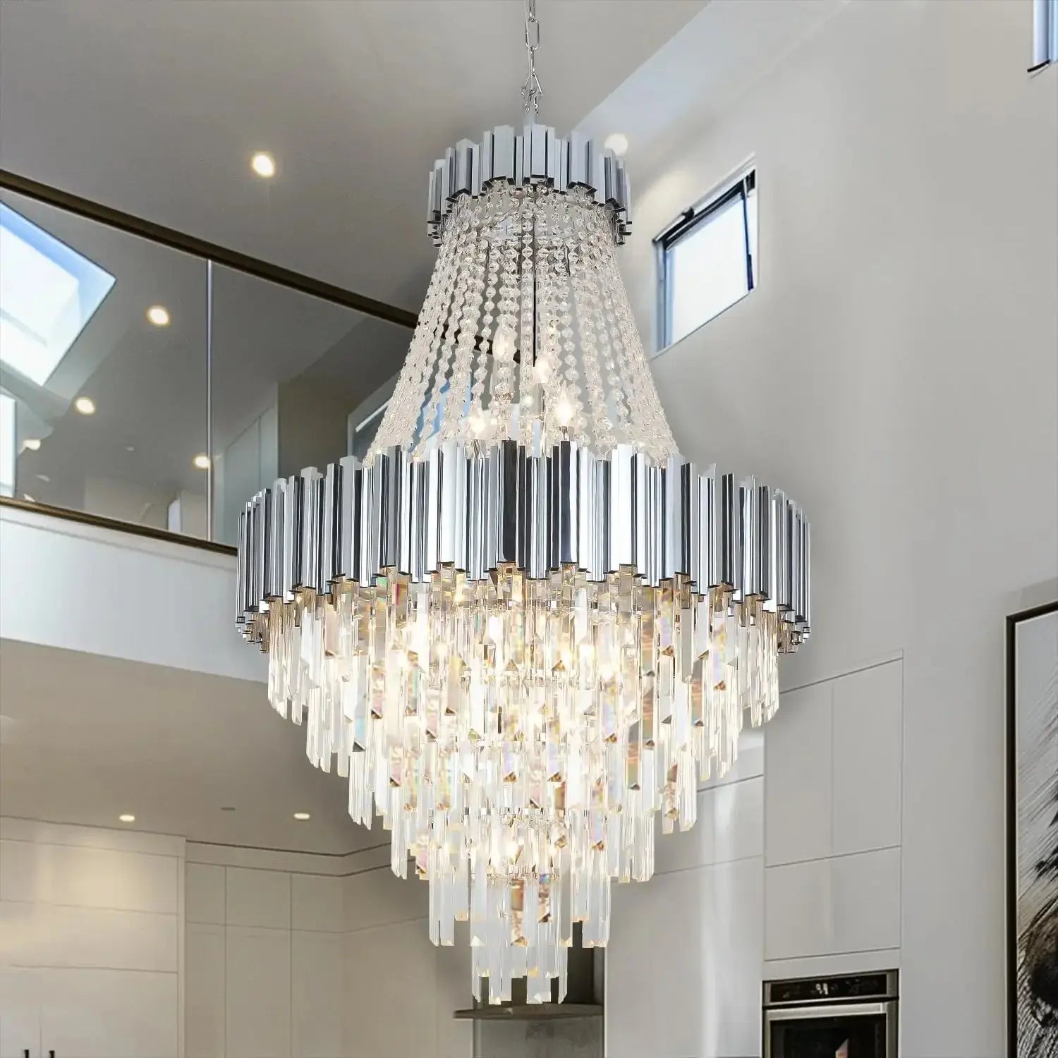 Lustre Suspension Staircase Luxury Chandelier