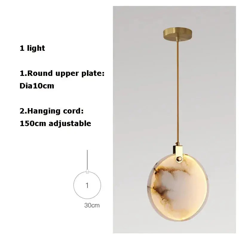 Luxury Natural Stone Pendant Lamp ChandeliersLife®