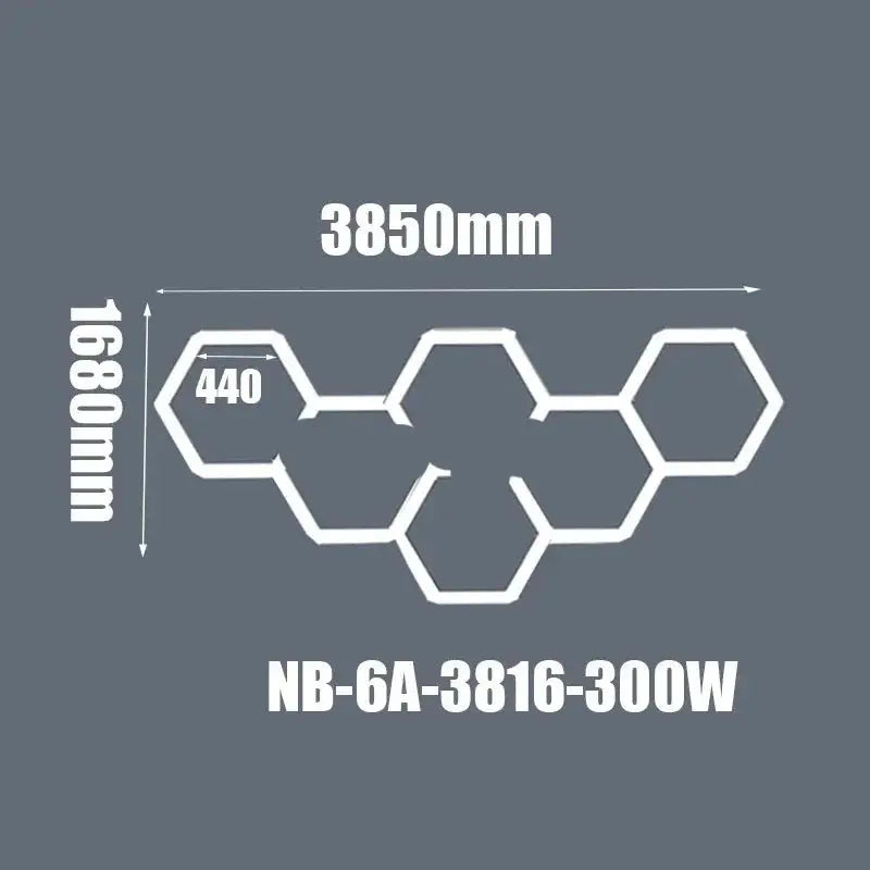 Hexagon Ceiling Light for Car Showroom Workshop ChandeliersLife®