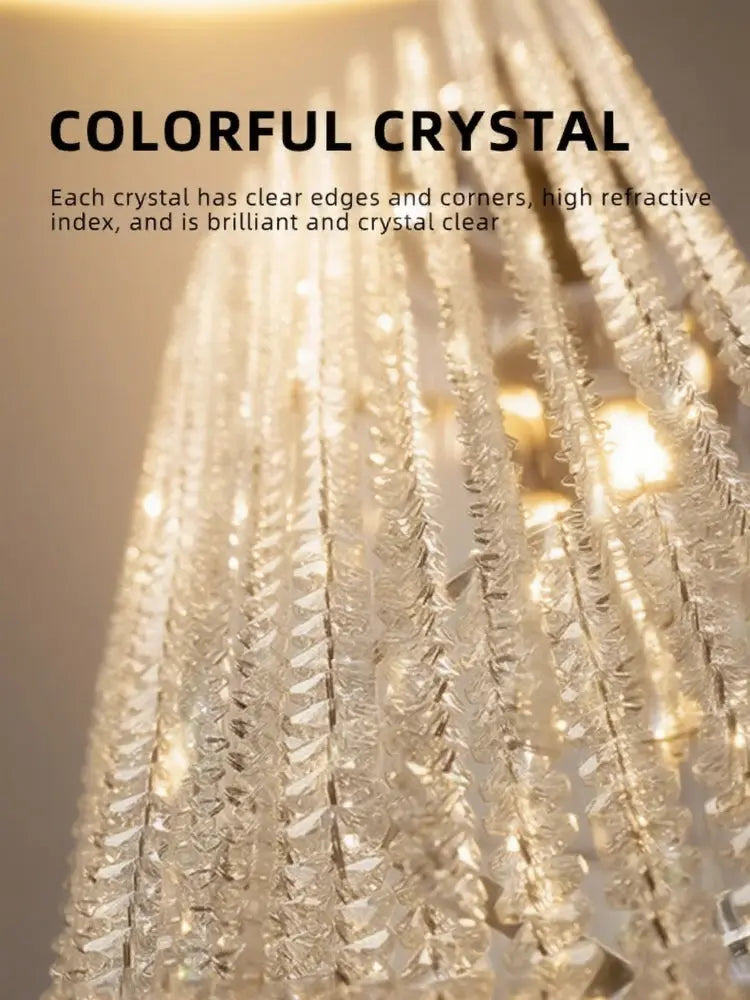 Luxury Crystal Chandelier for High Ceiling Rotate Staircase Villa Hotel Living Room High Pendant Light Indoor Lighting Fixture ChandeliersLife®