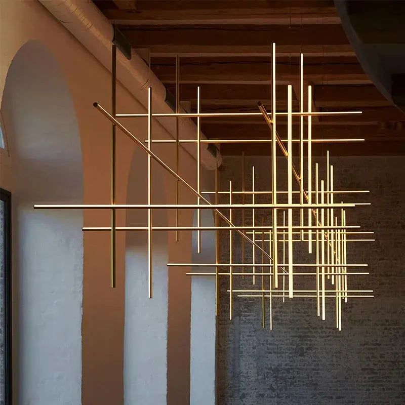 Nordic Minimalist Italian Tube Chandeliers ChandeliersLife®