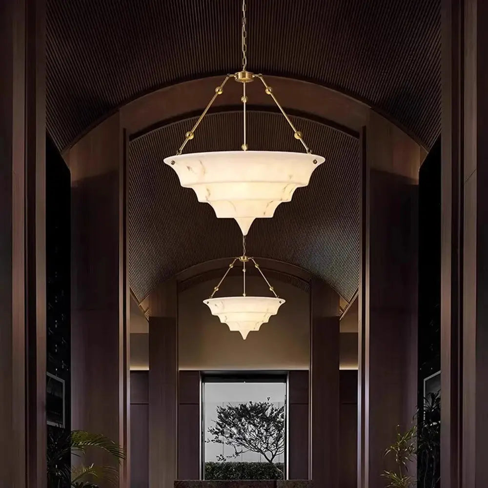 White Artistic Marble Chandelier For Dining Room ChandeliersLife®