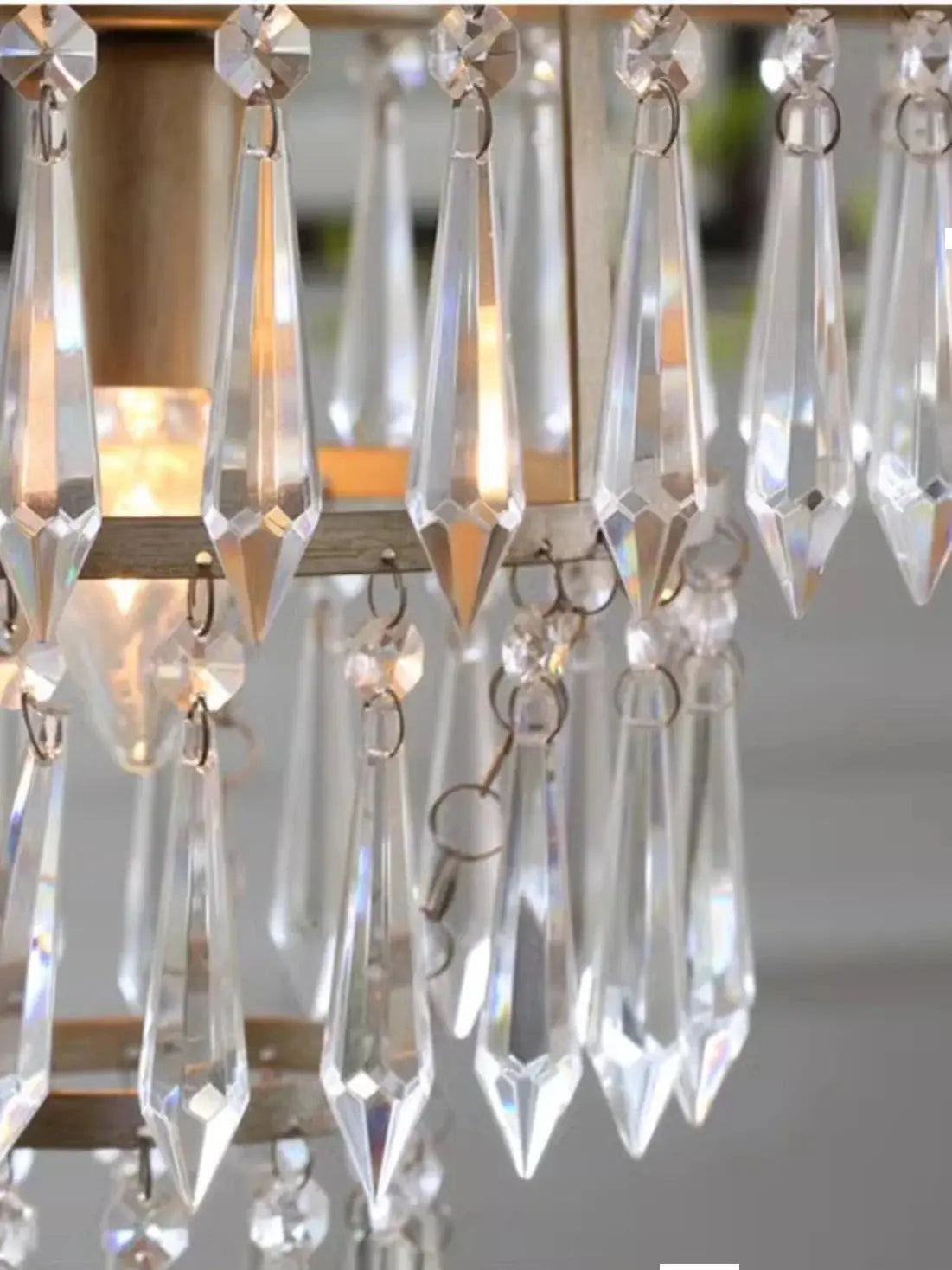 American Country Chandelier for Living Room Dining Room Lamp Creative Personality French Luxury Wrought Iron Crystal Lamp ChandeliersLife®