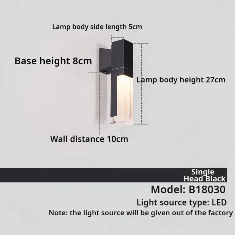 Indoor and outdoor terraces, gardens, exterior walls, courtyards, balconies, modern minimalist waterproof LED wall lights ChandeliersLife®