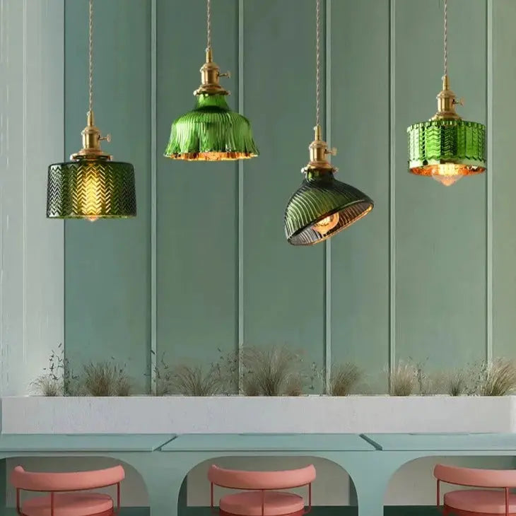 Scandinavian Green Glass Pendant Lights ChandeliersLife®