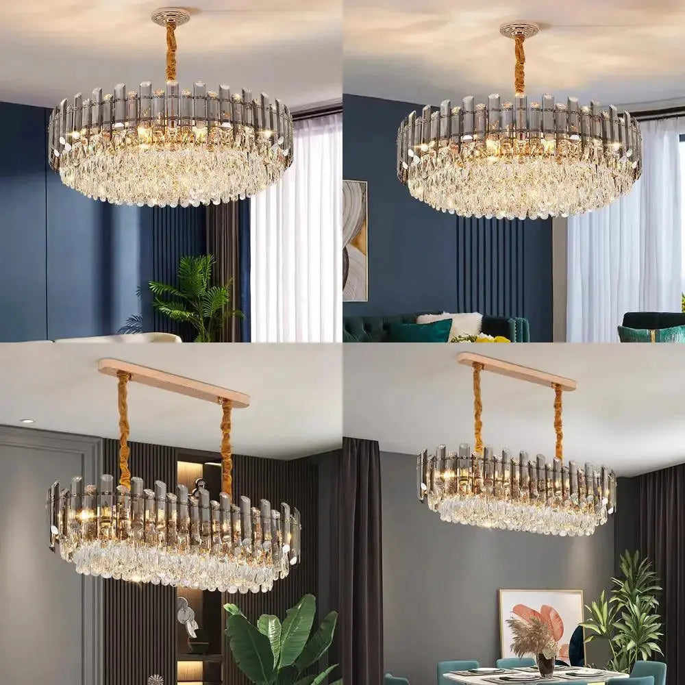 Modern Luxury Crystal E14 Chandeliers