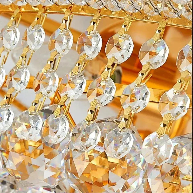 Morden Crystal Ceiling Lamp Bedroom Atmospheric