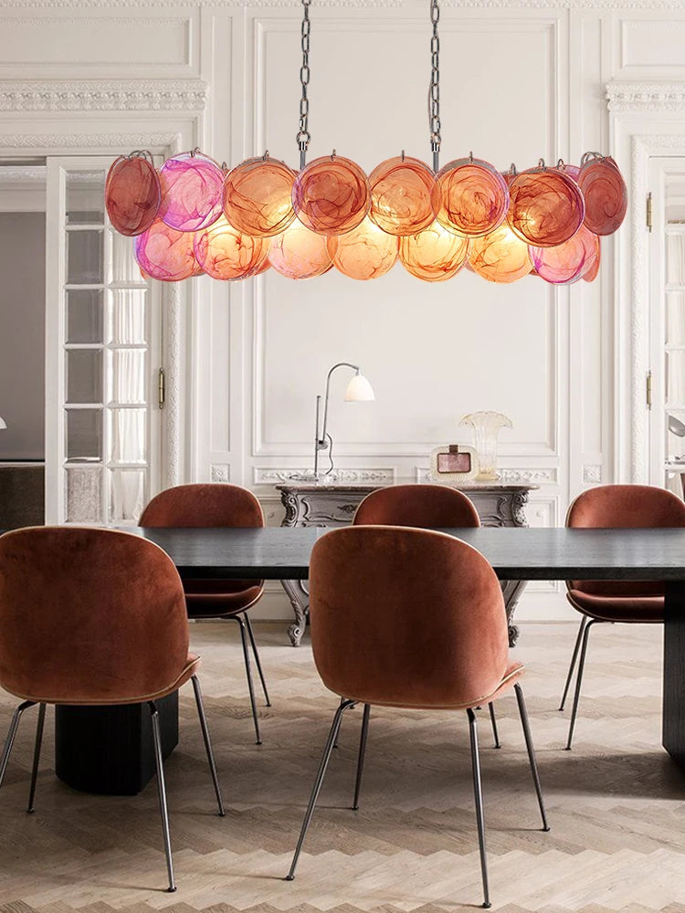 Mirella Murano-inspired Coloured Glass chandelier, product gallery image 3 of 17