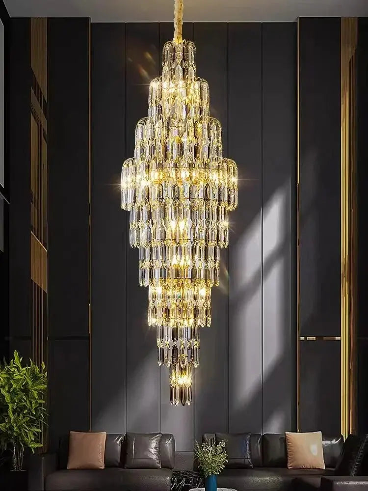 High-end Staircase Long Hanging Chandelier ChandeliersLife®