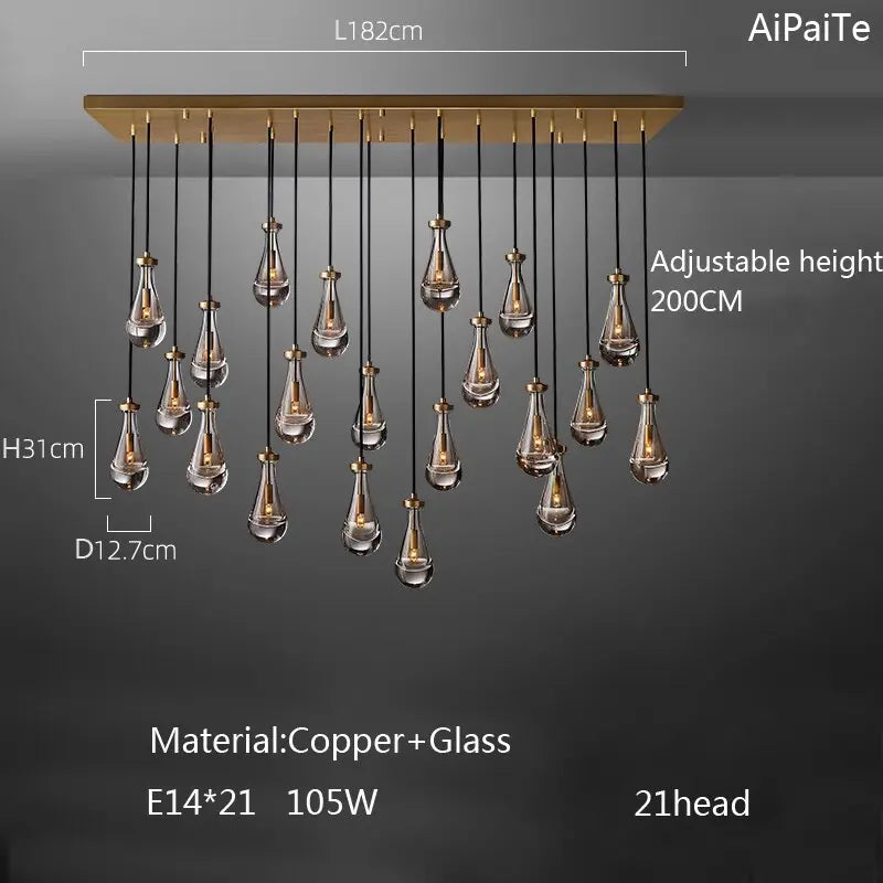 Post-Modern Teardrop Chandelier ChandeliersLife®
