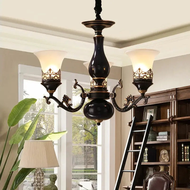 Dark Antique Ceramic Chandelier ChandeliersLife®