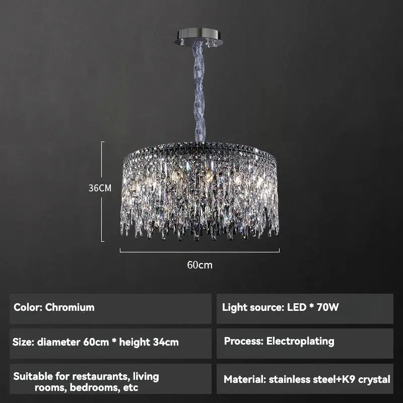 Milan Luxury Crystal Chandelier ChandeliersLife®