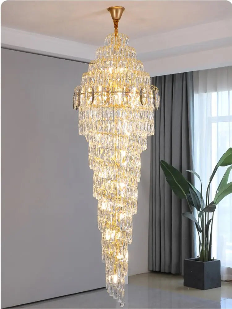 Luxury High Ceiling Long Chandelier ChandeliersLife®