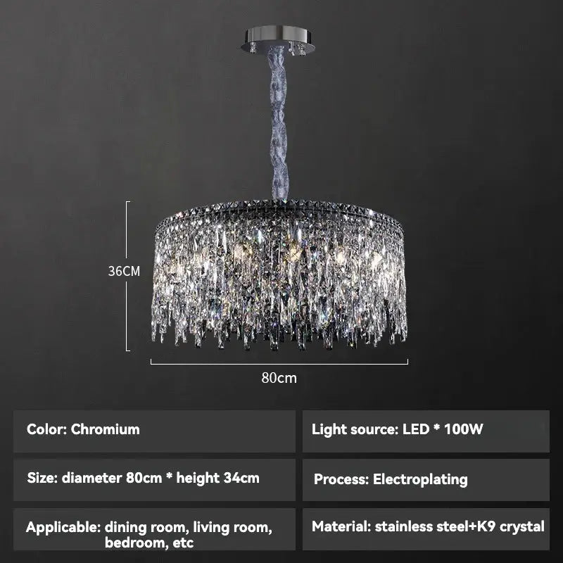 Milan Luxury Crystal Chandelier ChandeliersLife®