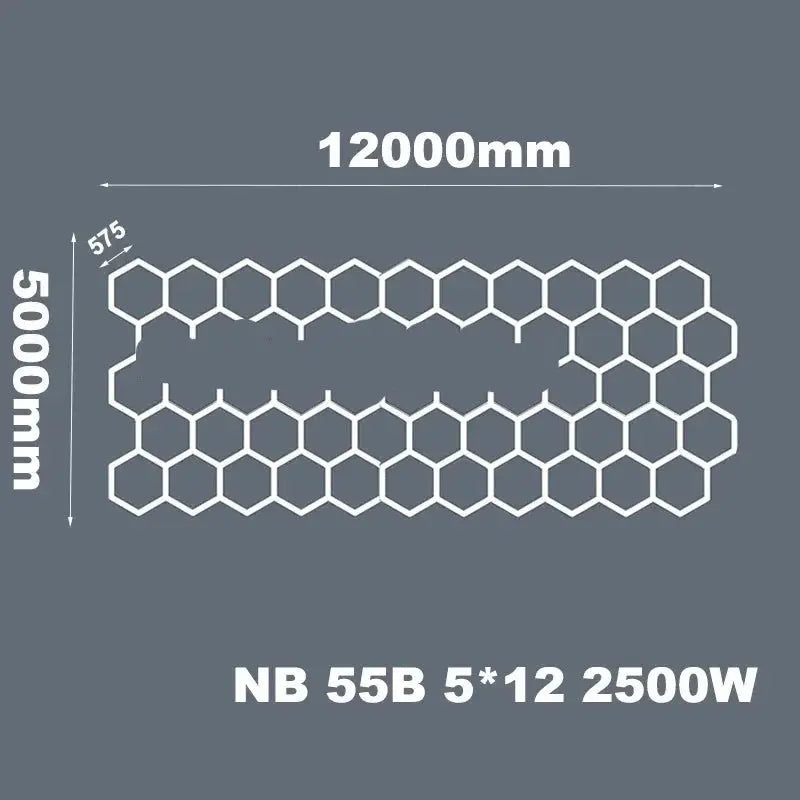 Hexagon Ceiling Light for Car Showroom Workshop ChandeliersLife®