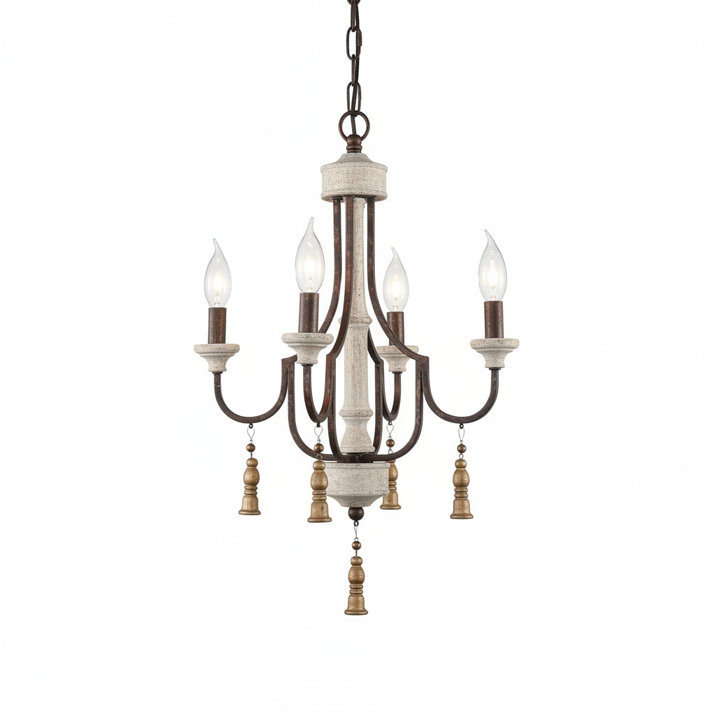 Grey French Rustic Chandelier