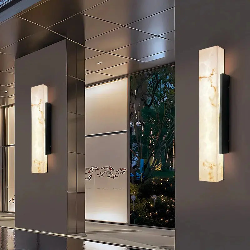 Modern Minimalist Outdoor Waterproof IP65 Lmitated Marble LED Wall Light AC85~265V Stainless Steel Porch Lamp For Street Adorn ChandeliersLife®