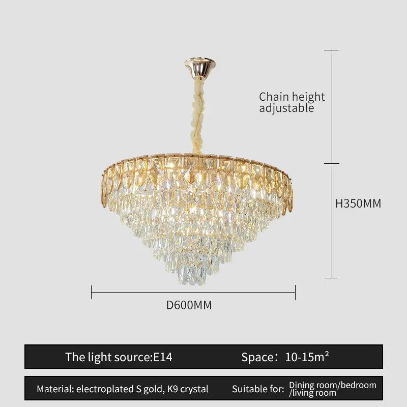 Crystal Chandelier Post-Modern Luxury Lighting