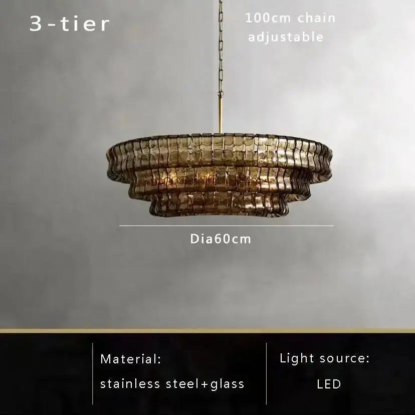 2026 Luxury Glass Dining Room Chandelier
