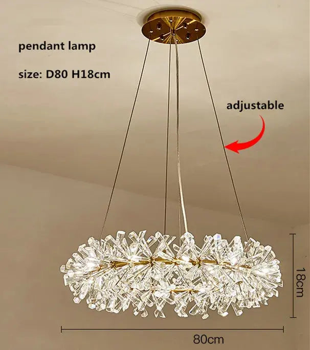 Modern Crystal Flower Pendant Chandelier ChandeliersLife®
