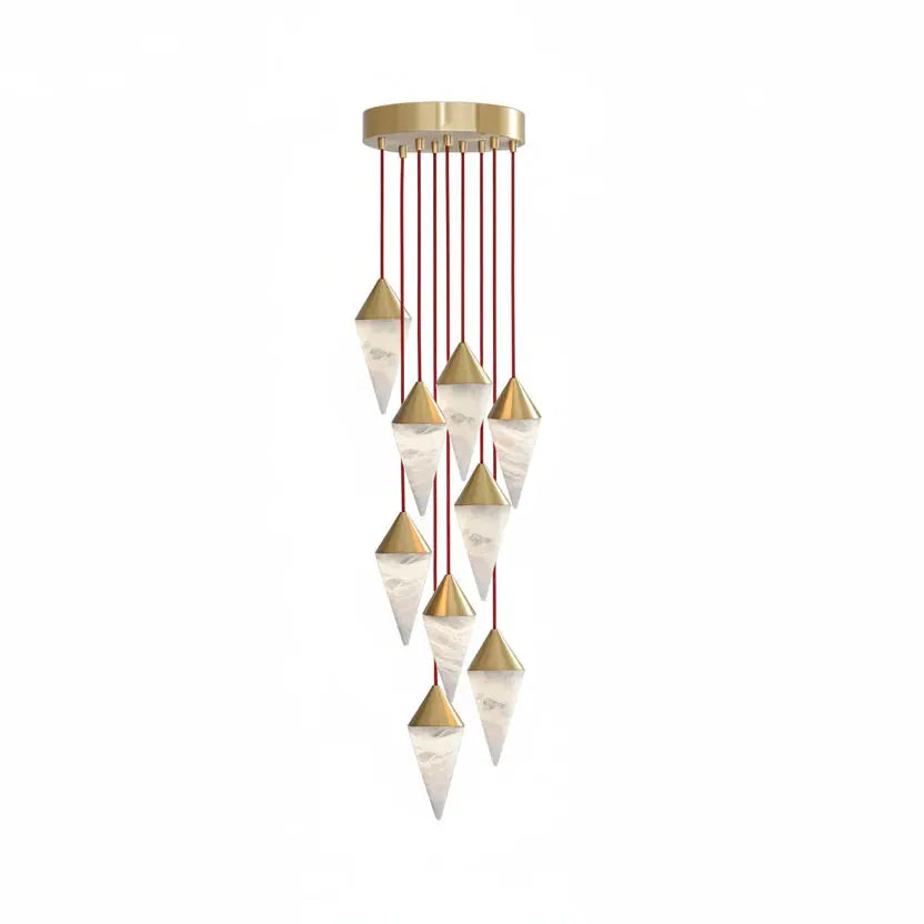 Modern Alabaster Cone Cluster Chandelier ChandeliersLife®