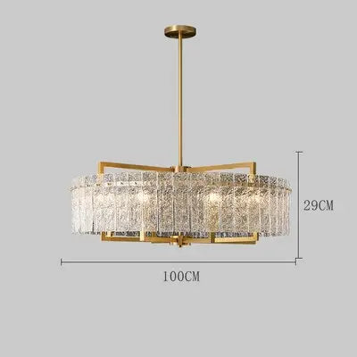 Water Ripple Handmade Glass Chandelier ChandeliersLife®