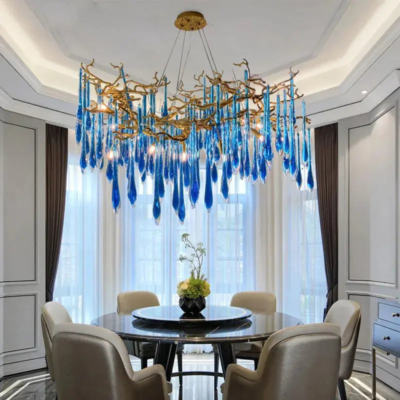 Luxury Royal Blue Crystal Lighting ChandeliersLife®
