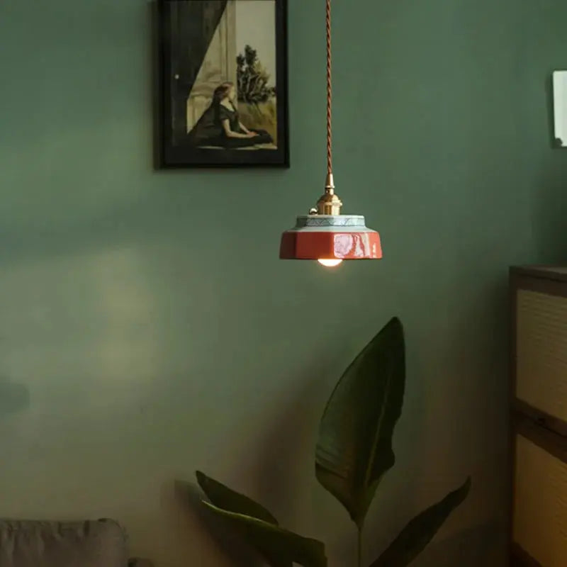 Ceramic Vintage Pendant Light