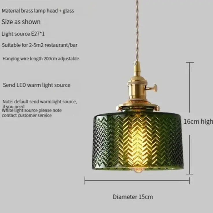 Scandinavian Green Glass Pendant Lights ChandeliersLife®