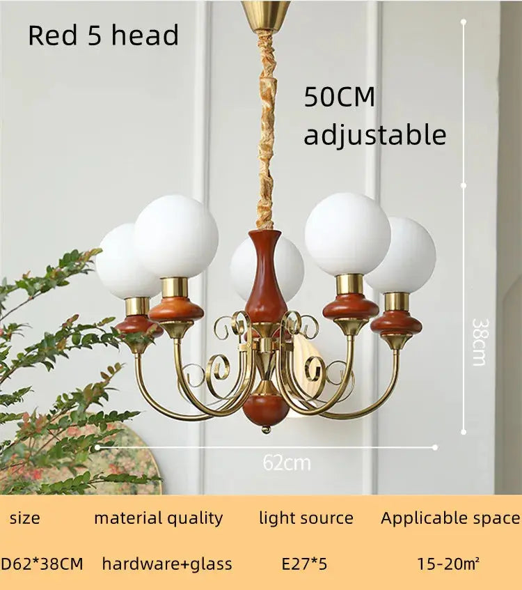 Nordic Retro Pastoral Cream Style Chandelier Bedroom Living Room Dining Room Ceiling Chandelier French Homestay LED Chandelier ChandeliersLife®