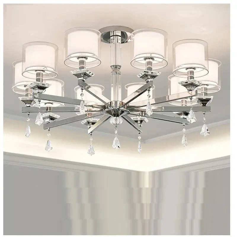 Nordic Luxury Crystal Chandelier Modern Design Clear Glass Light For Living Dining Room Bedroom Study Kitchen Island Lamp ChandeliersLife®