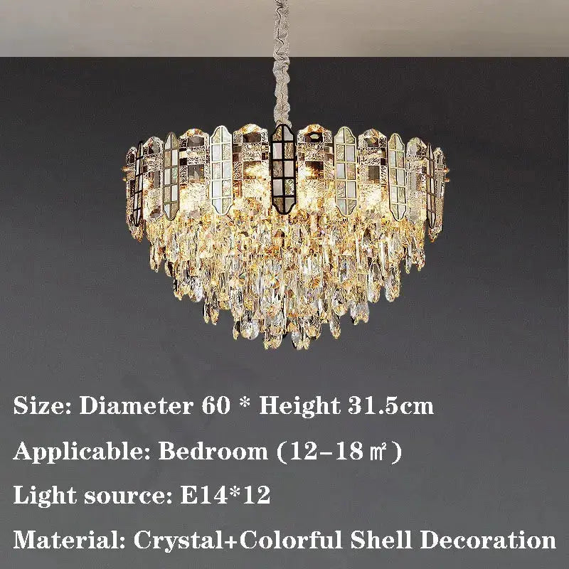 Nordic Bedroom Crystal Chandelier ChandeliersLife®