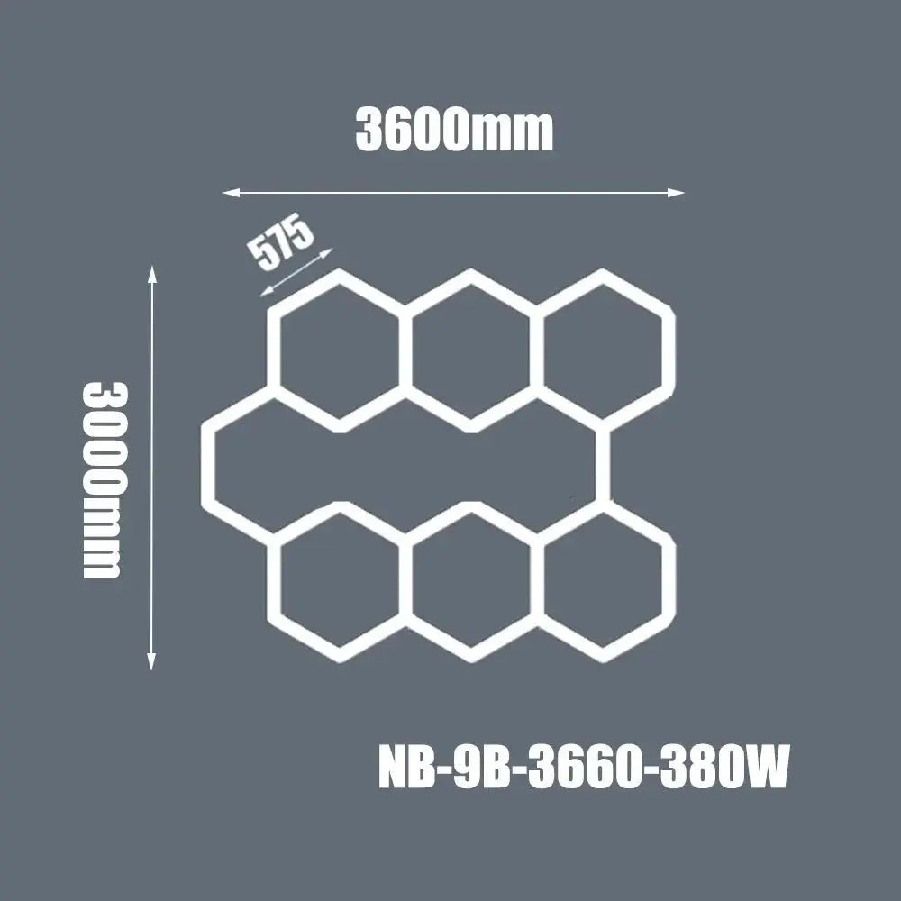 Hexagon Ceiling Light for Car Showroom Workshop ChandeliersLife®