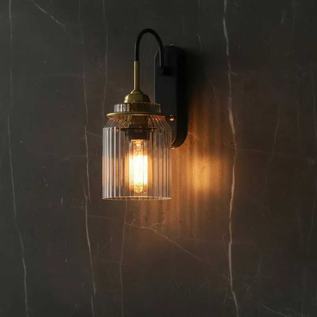 Retro Industrial Style Bedroom Glass Wall Lamp ChandeliersLife®