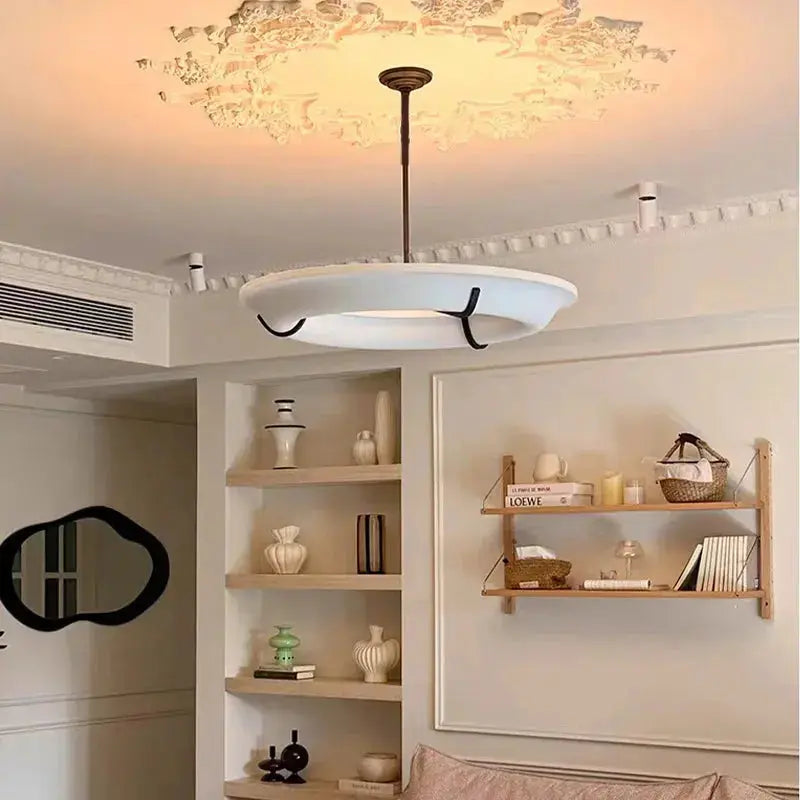American Retro Alabaster Ring Chandelier ChandeliersLife®