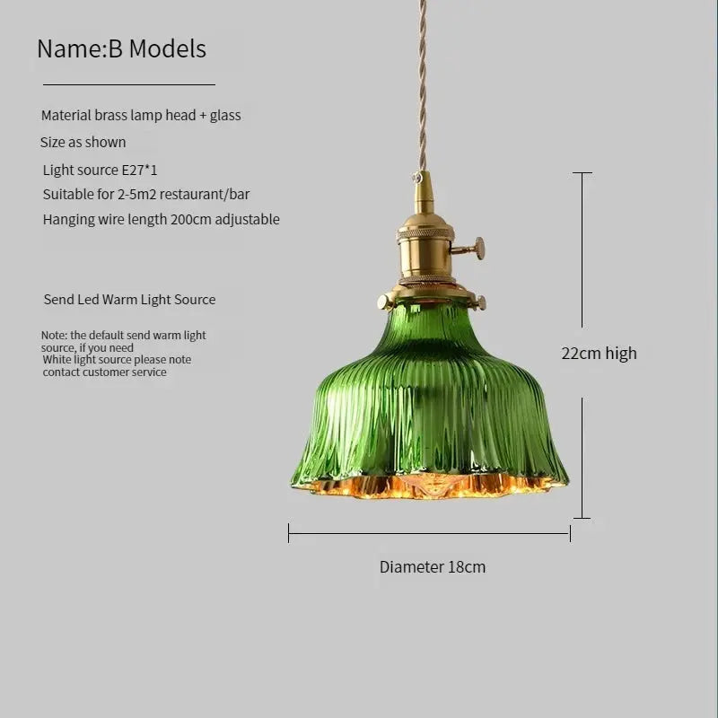 Scandinavian Green Glass Pendant Lights ChandeliersLife®