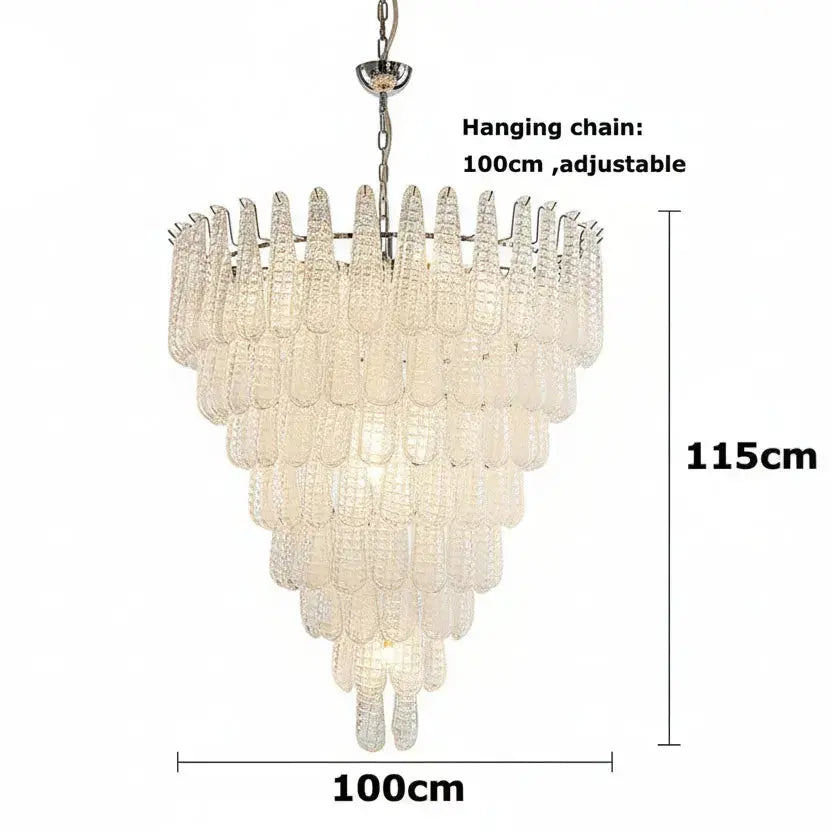 Glass Leaf Pendant Light