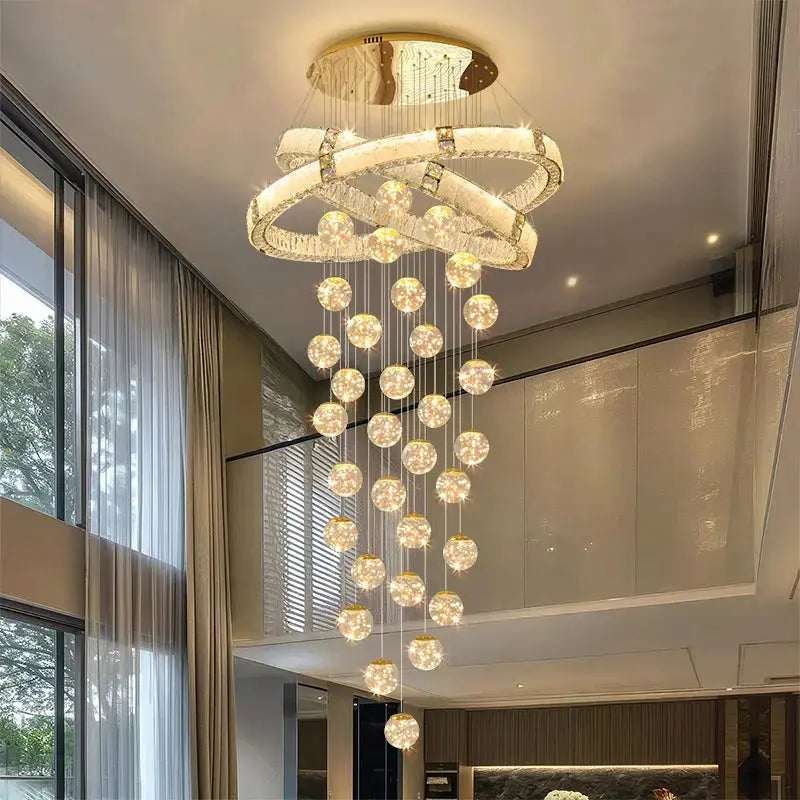 Modern Home Decor Led Staircase Chandeliers ChandeliersLife®