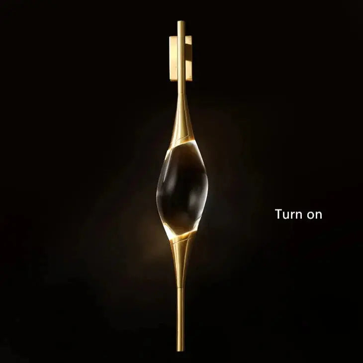 Postmodern Crystal Wall Lamp - Black ChandeliersLife®