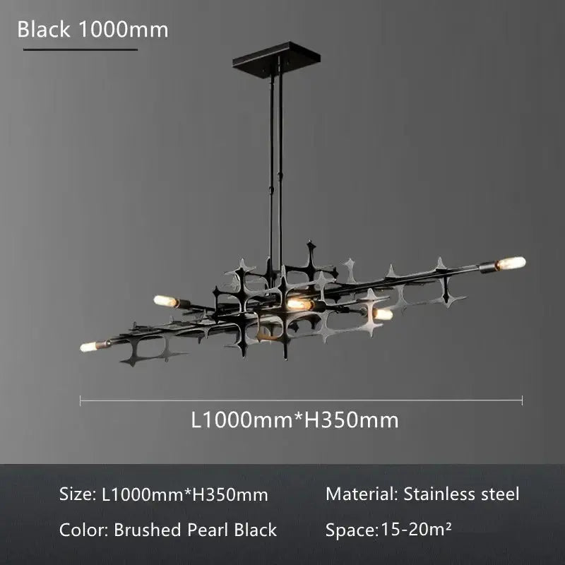Luxury Restaurant Chandelier Retro Industrial Lighting Fixtures Stainless Steel Creative Living Room Bar Decor LED Hanging Lamps ChandeliersLife®